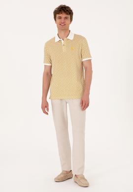 Erkek Regular Fit Açık Haki Polo Yaka Tişört - 50311937009