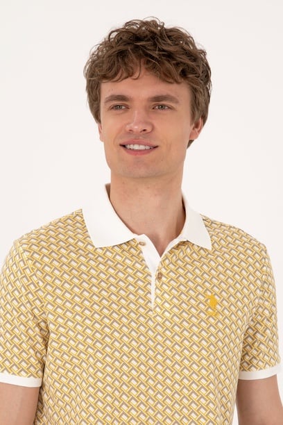 Erkek Regular Fit Açık Haki Polo Yaka Tişört