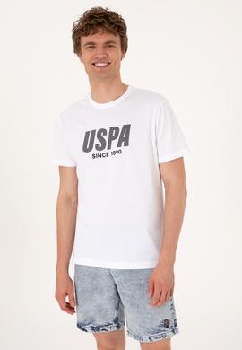 Erkek Regular Fit Beyaz Bisiklet Yaka Tişört - 50306966001