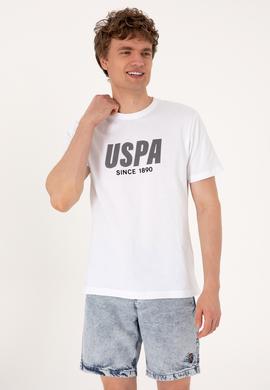 Erkek Regular Fit Beyaz Bisiklet Yaka Tişört - 50306966001