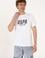 Erkek Regular Fit Beyaz Bisiklet Yaka Tişört