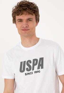 Erkek Regular Fit Beyaz Bisiklet Yaka Tişört - 50306966001