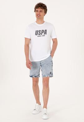 Erkek Regular Fit Beyaz Bisiklet Yaka Tişört - 50306966001