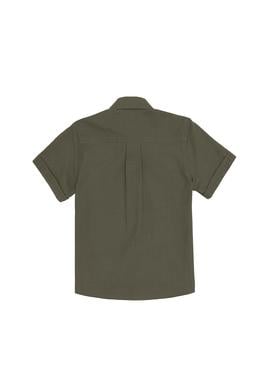 Erkek Çocuk Koyu Haki Kısa Kollu Gömlek - 50306567046