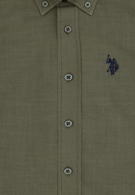 Erkek Çocuk Koyu Haki Kısa Kollu Gömlek - 50306567046