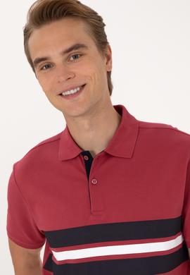 Erkek Regular Fit Vişne Polo Yaka Tişört - 50306808048