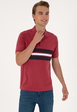 Erkek Regular Fit Vişne Polo Yaka Tişört - 50306808048