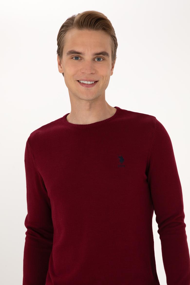 Erkek Bordo Basic Kazak - 50288880022