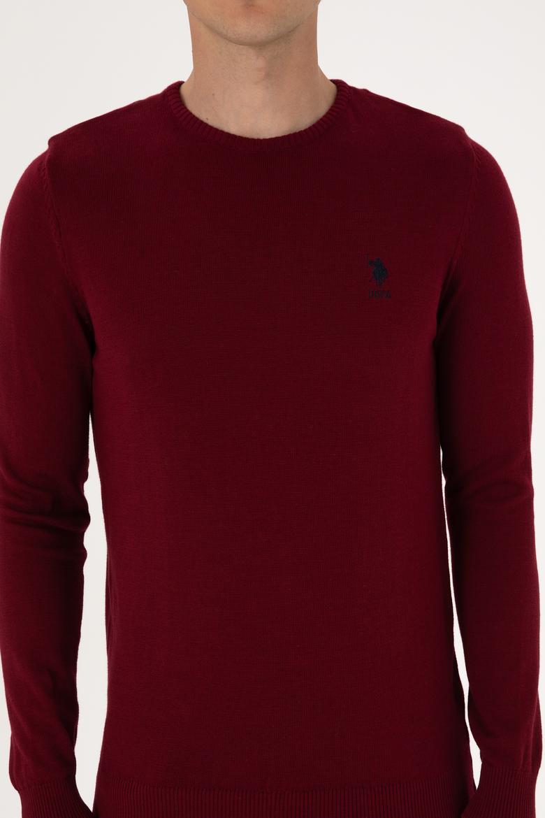 Erkek Bordo Basic Kazak - 50288880022