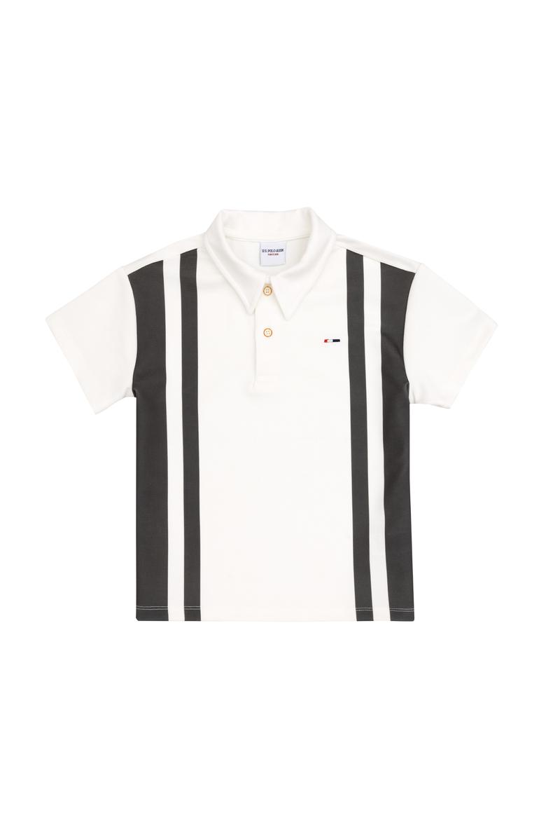 Erkek Çocuk Krem Bisiklet Yaka Tişört - 50300030025