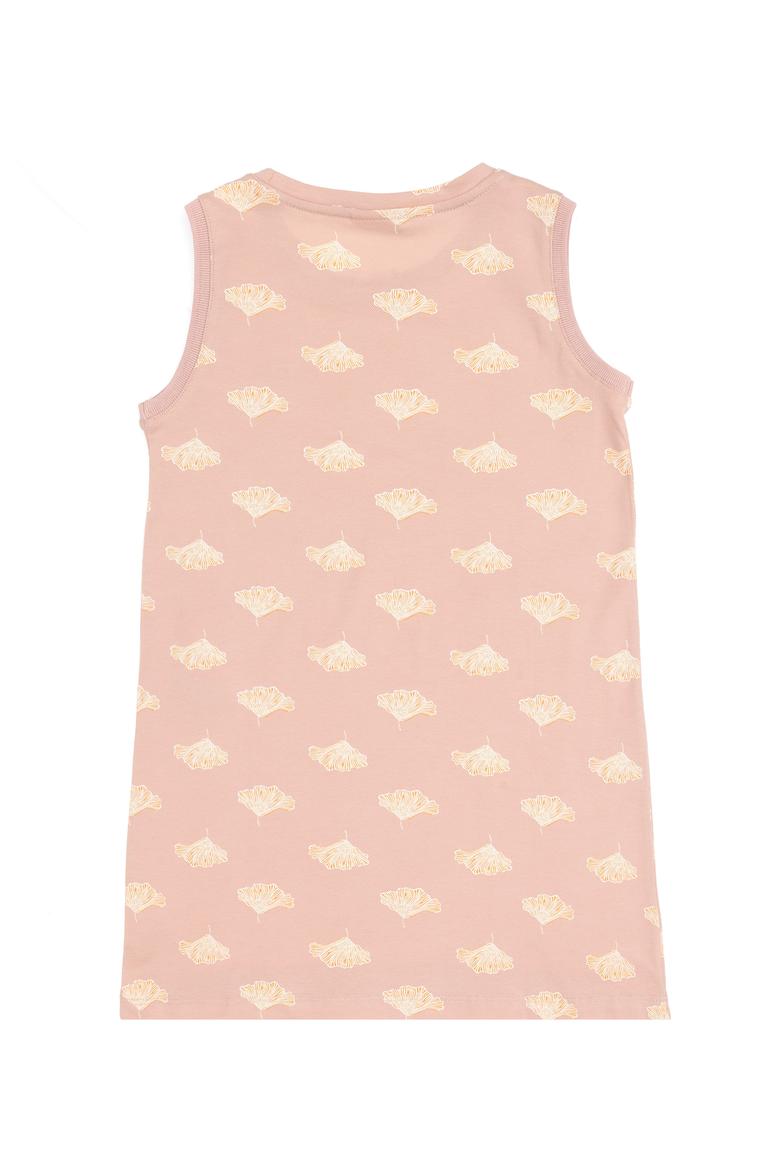 Kız Çocuk Pudra A-Form Bisiklet Yaka Örme Elbise - 50306255003