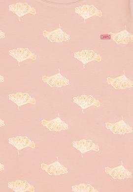 Kız Çocuk Pudra A-Form Bisiklet Yaka Örme Elbise - 50306255003