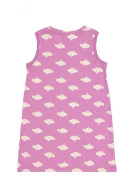 Kız Çocuk Fuşya A-Form Bisiklet Yaka Örme Elbise - 50306255014