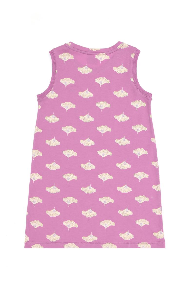 Kız Çocuk Fuşya A-Form Bisiklet Yaka Örme Elbise - 50306255014