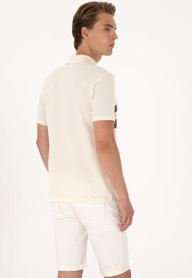 Erkek Regular Fit Krem Polo Yaka Tişört - 50306808056