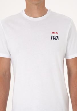 Erkek Regular Fit Beyaz Bisiklet Yaka Tişört - 50306911007