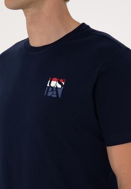 Erkek Regular Fit Lacivert Bisiklet Yaka Tişört - 50306911046