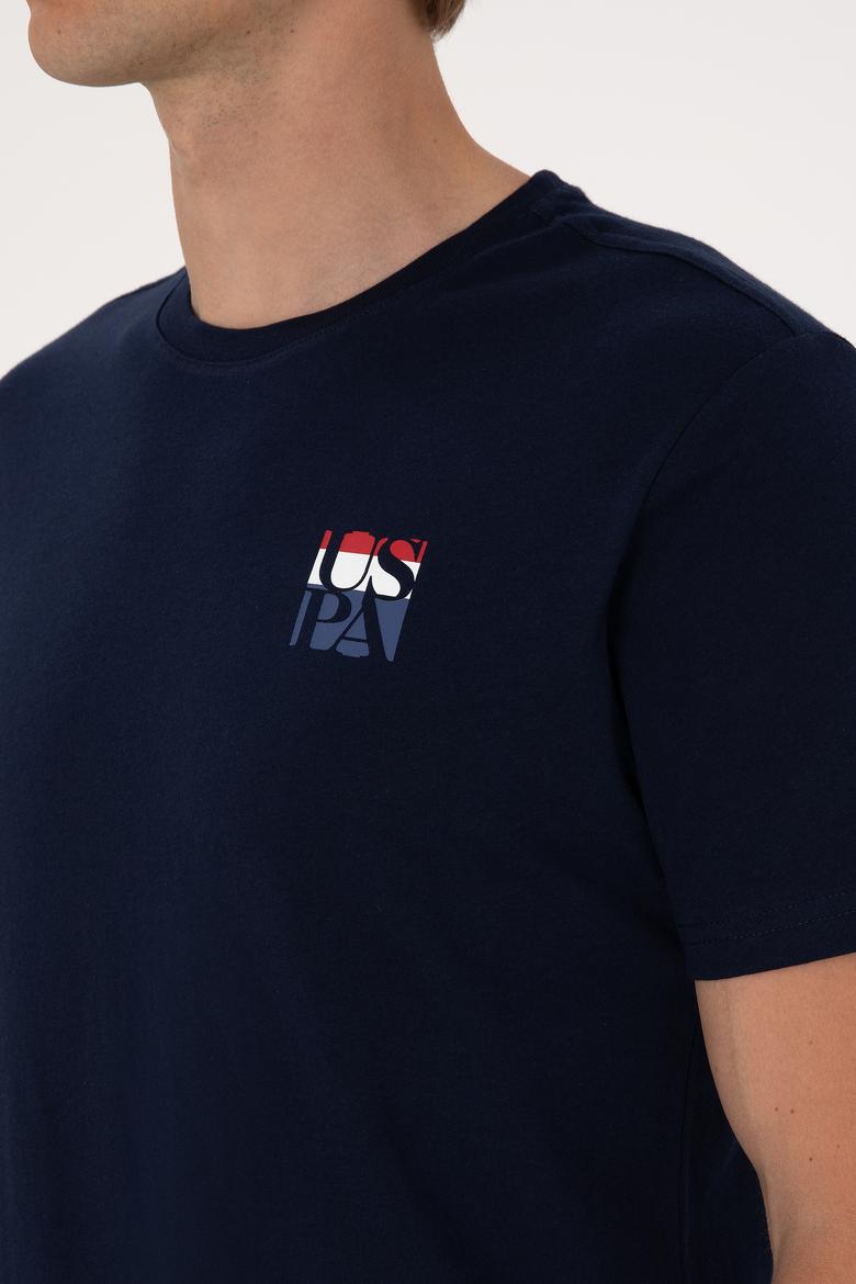 Erkek Regular Fit Lacivert Bisiklet Yaka Tişört - 50306911046