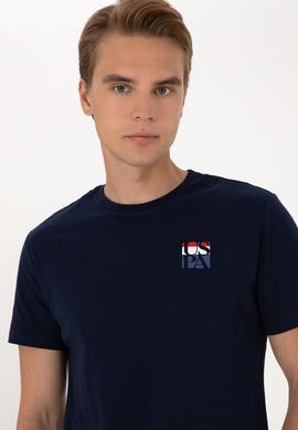 Erkek Regular Fit Lacivert Bisiklet Yaka Tişört - 50306911046