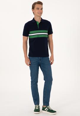 Erkek Regular Fit Lacivert Polo Yaka Tişört - 50306808037