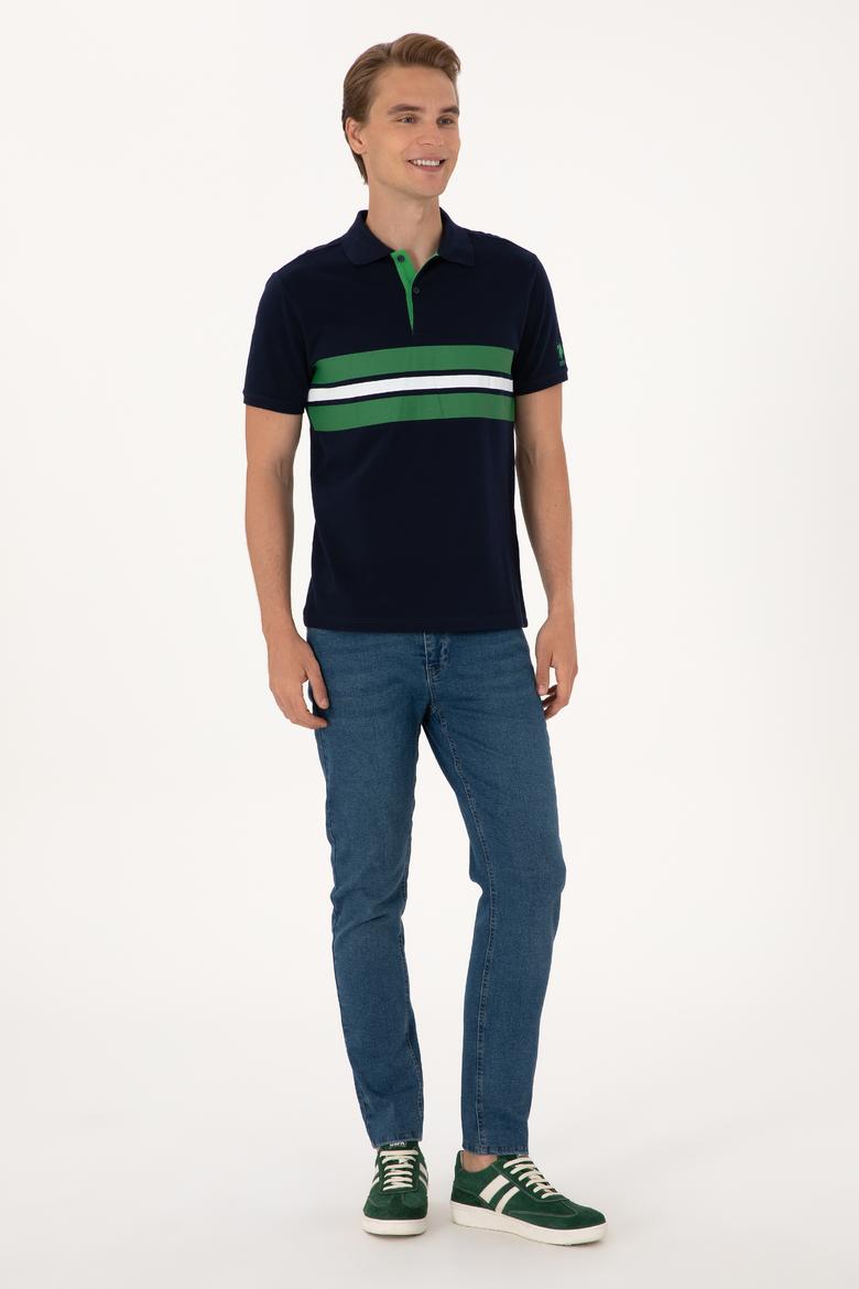 Erkek Regular Fit Lacivert Polo Yaka Tişört - 50306808037