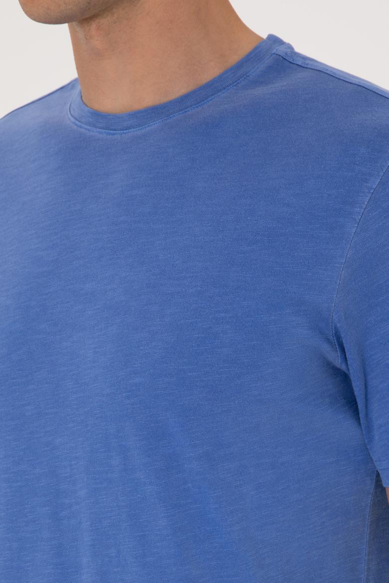 Erkek İndigo Basic Tişört - 50297987007