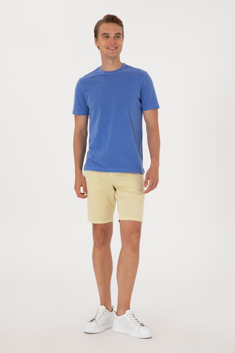 Erkek İndigo Basic Tişört - 50297987007