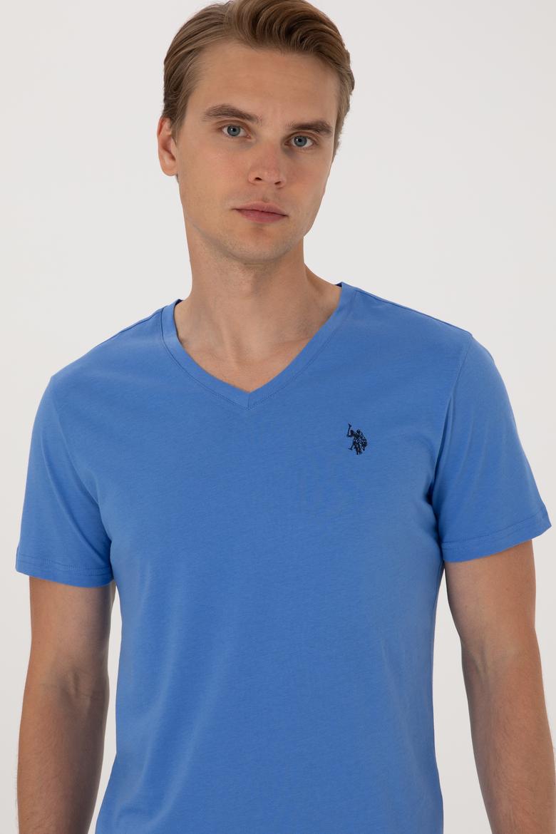 Erkek İndigo Basic Tişört - 50297985073