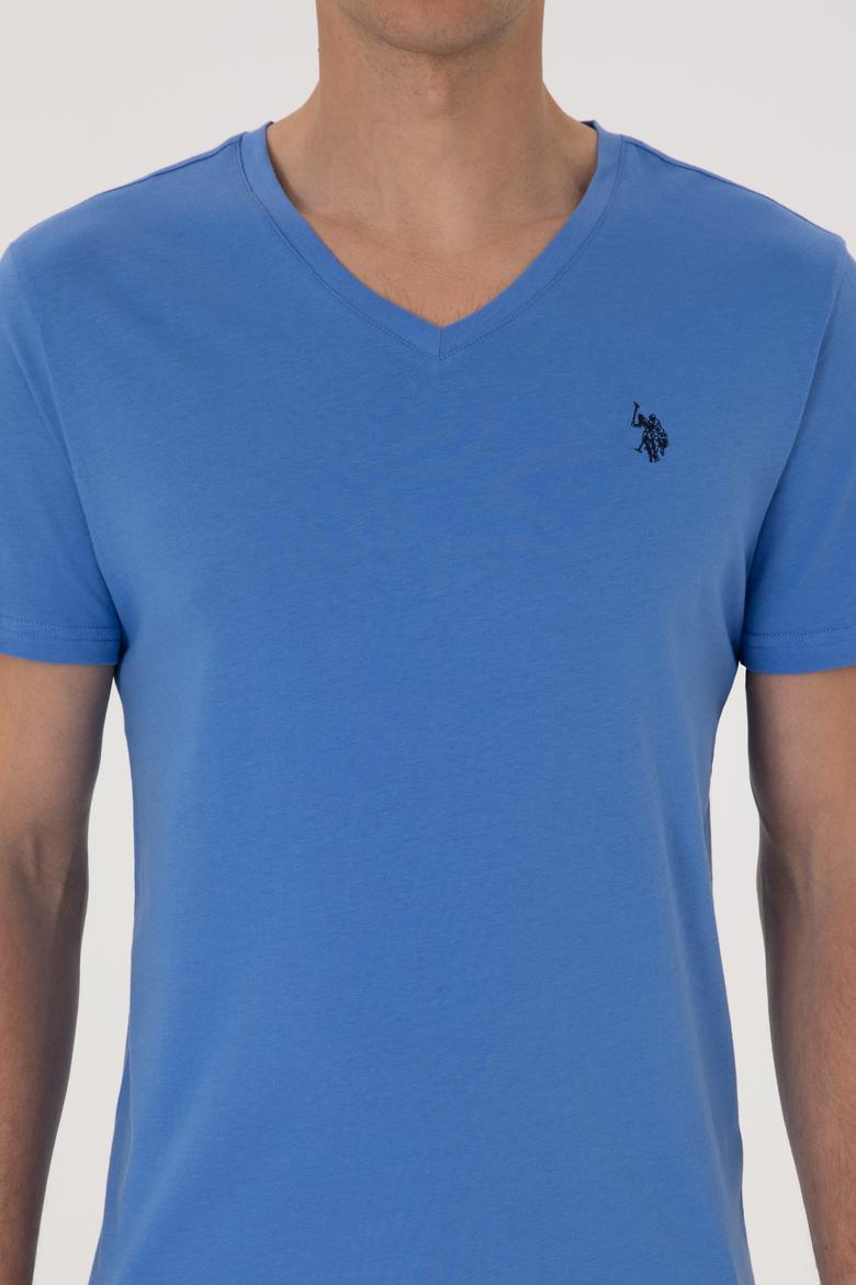 Erkek İndigo Basic Tişört - 50297985073