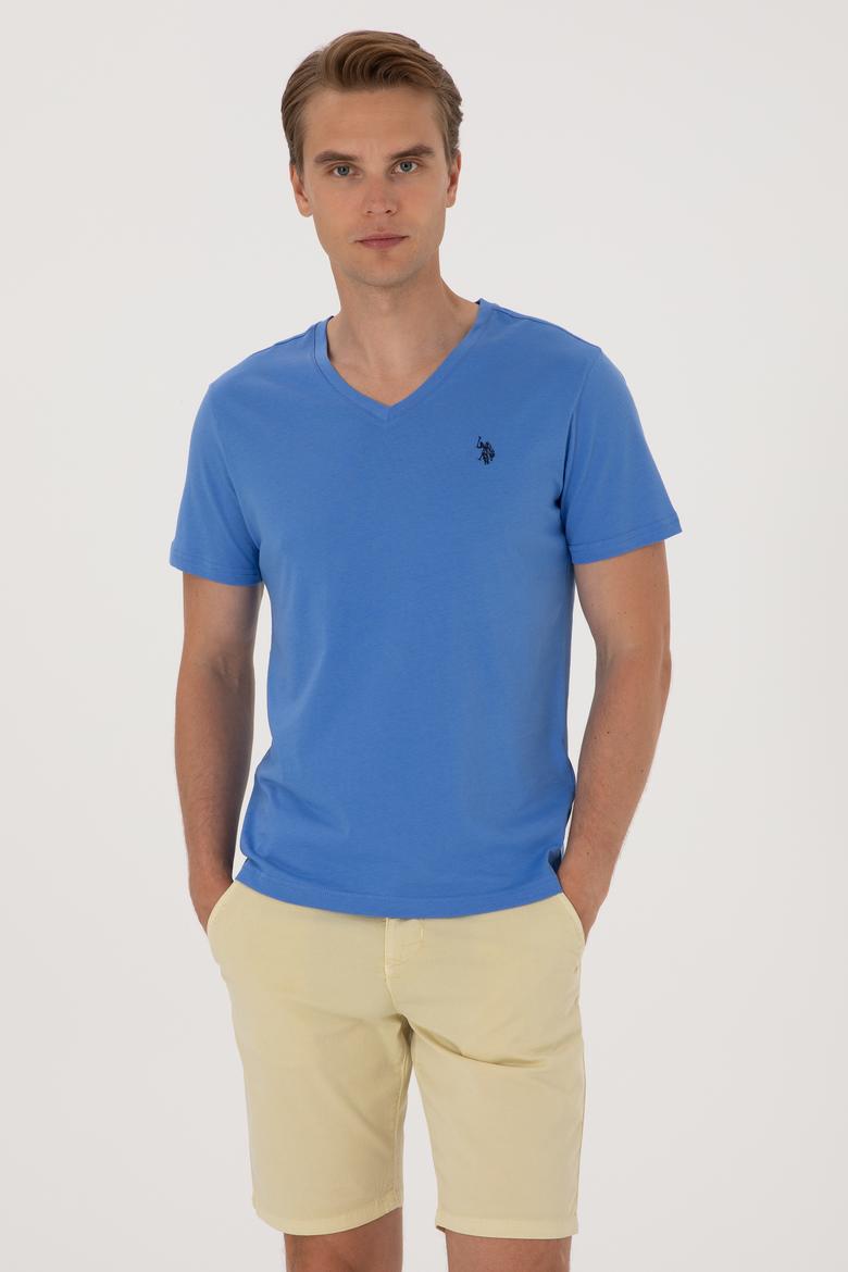 Erkek İndigo Basic Tişört - 50297985073