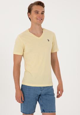 Erkek Açık Haki Basic Tişört - 50297985048