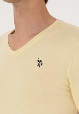 Erkek Açık Haki Basic Tişört - 50297985048