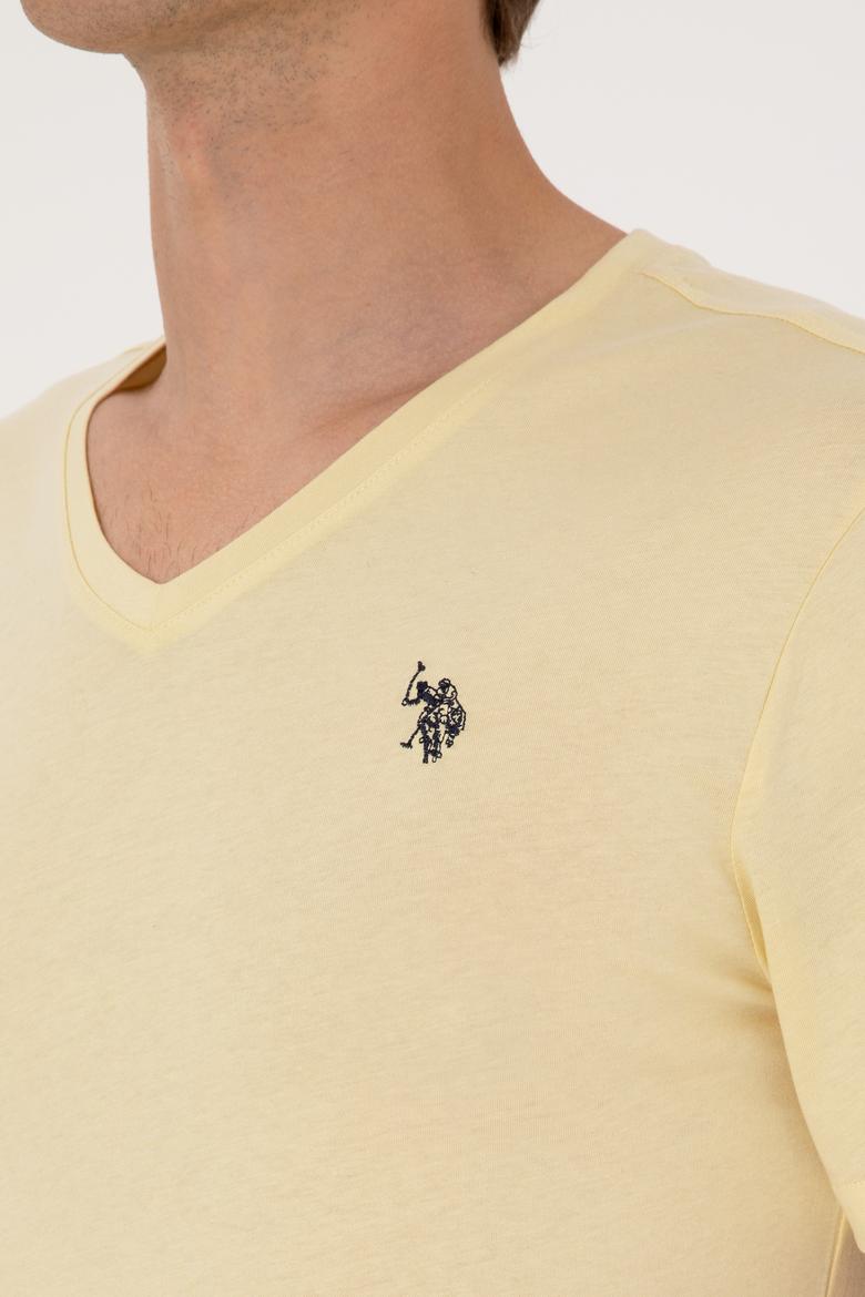 Erkek Açık Haki Basic Tişört - 50297985048