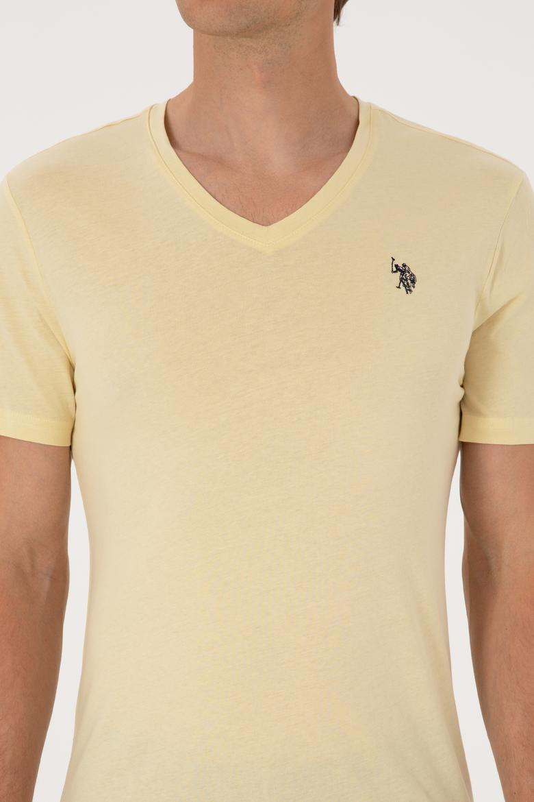 Erkek Açık Haki Basic Tişört - 50297985048