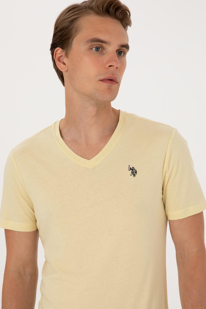 Erkek Açık Haki Basic Tişört - 50297985048