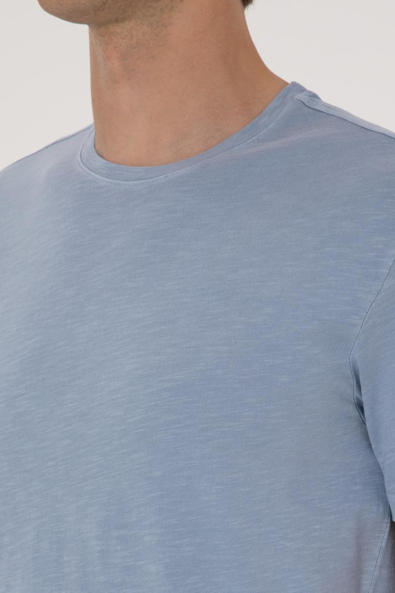 Erkek Mavi Basic Tişört - 50297987080