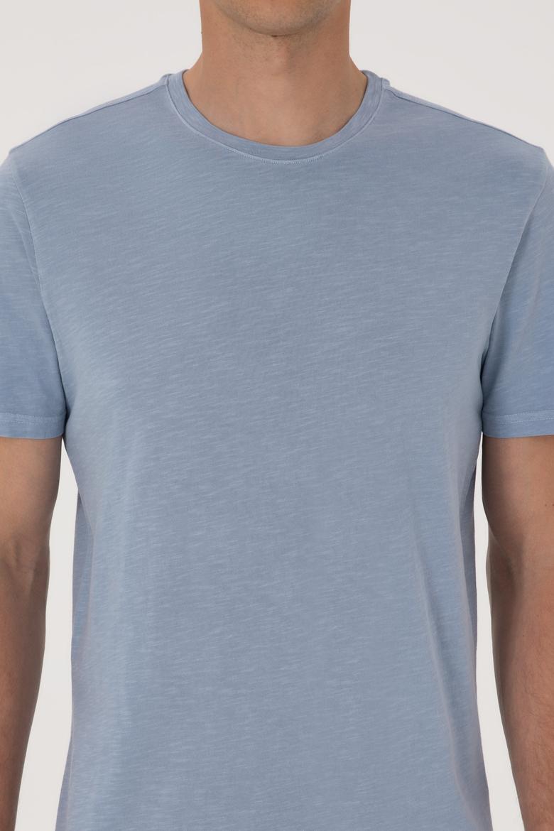 Erkek Mavi Basic Tişört - 50297987080