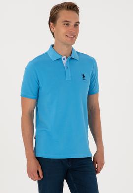 Erkek Turkuaz Basic Tişört - 50298031315