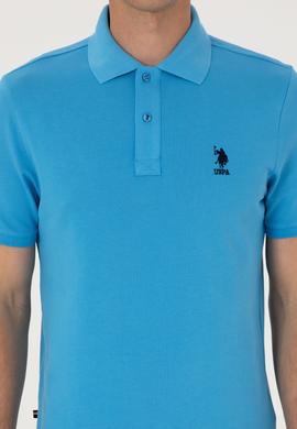 Erkek Turkuaz Basic Tişört - 50298031315