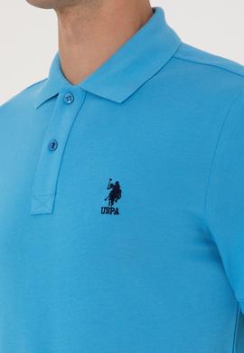 Erkek Turkuaz Basic Tişört - 50298031315