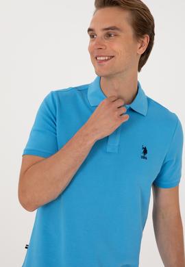 Erkek Turkuaz Basic Tişört - 50298031315