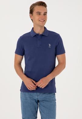 Erkek Açık Lacivert Basic Tişört - 50298041220