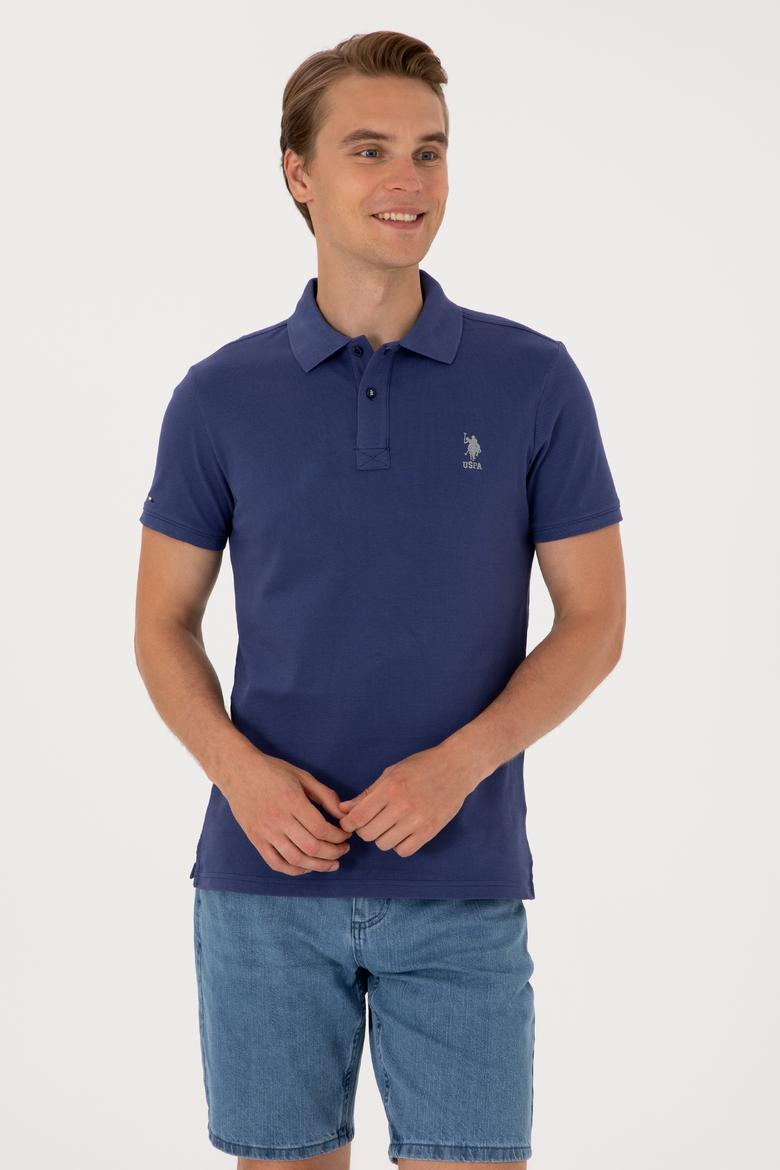 Erkek Açık Lacivert Basic Tişört - 50298041220