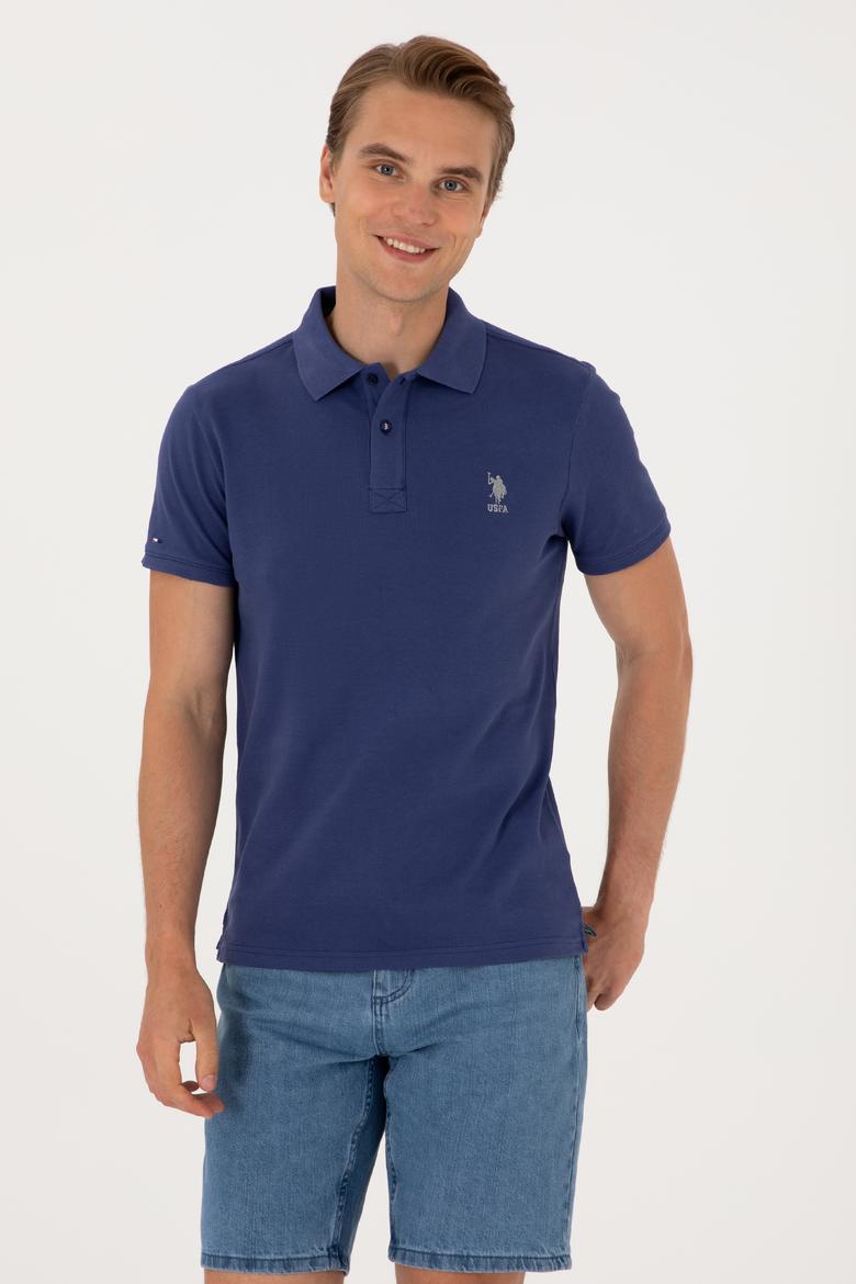 Erkek Açık Lacivert Basic Tişört