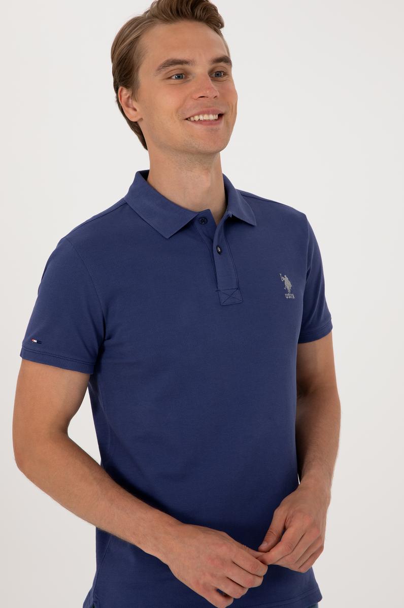 Erkek Açık Lacivert Basic Tişört