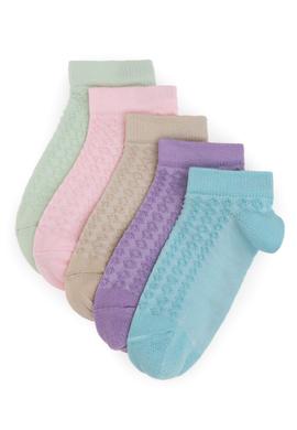 Kız Çocuk 5'li Patik Çorap - 50304453005