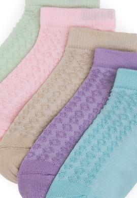 Kız Çocuk 5'li Patik Çorap - 50304453005