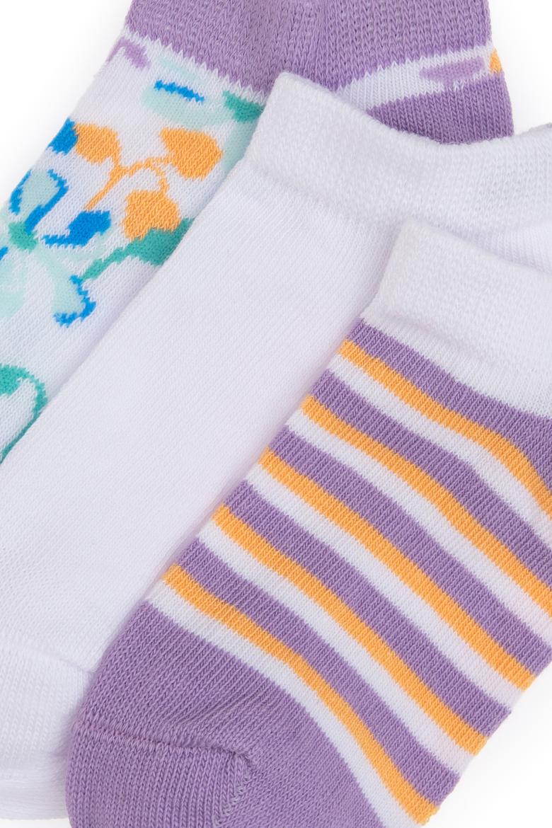 Kız Çocuk 3'lü Patik Çorap - 50304459005