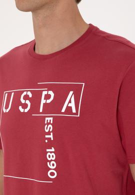 Erkek Regular Fit Vişne Bisiklet Yaka Tişört - 50306908029