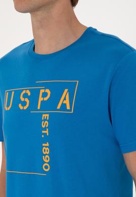 Erkek Regular Fit Kobalt Mavi Bisiklet Yaka Tişört - 50306908019